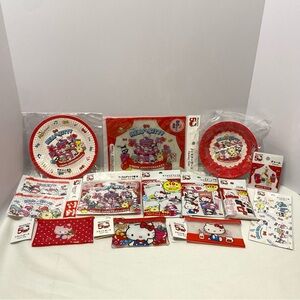 Hello Kitty 50th Anniversary Daiso Lot Of bags And More